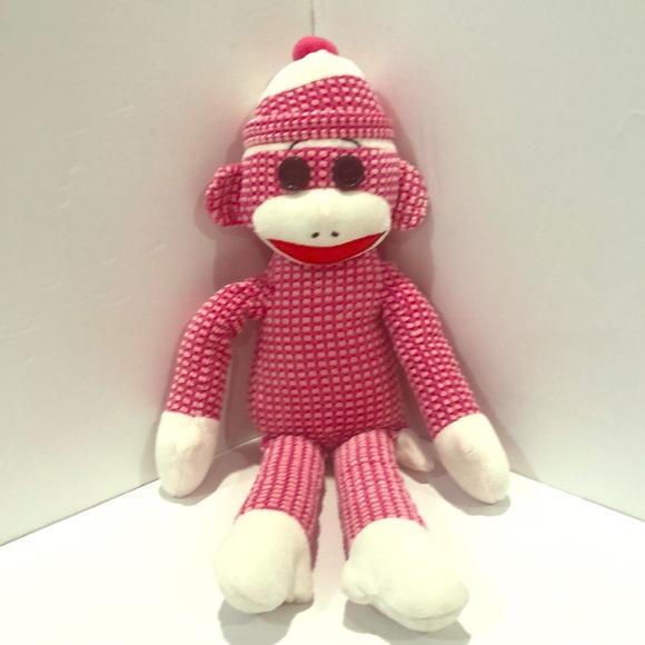 pink sock monkey